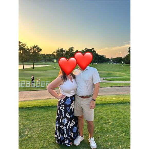 FIFTEEN TWENTY Blue Black Abstract Floral Print Side Slit Lexi Skirt Size XL - Picture 13 of 13